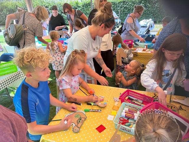 Free arts and crafts workshops pulled the events together.