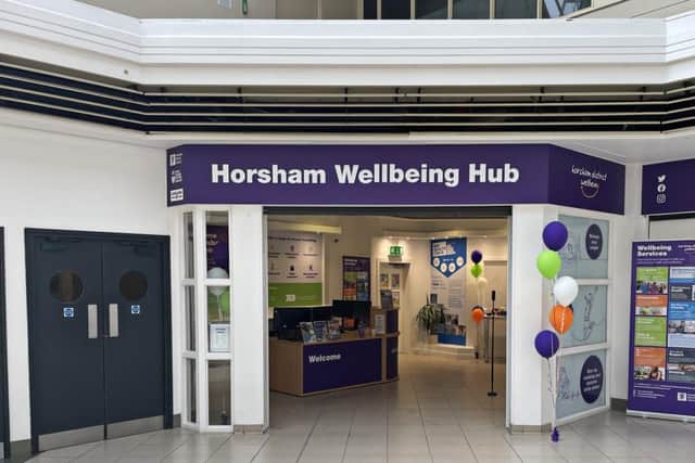 Horsham volunteers held this year's event outside the Well-being Hub, Swan Walk Shopping Centre.