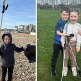 Frankie Blakeley, six, and Violet Blakeley, five, are on a mission to save animals and the planet
