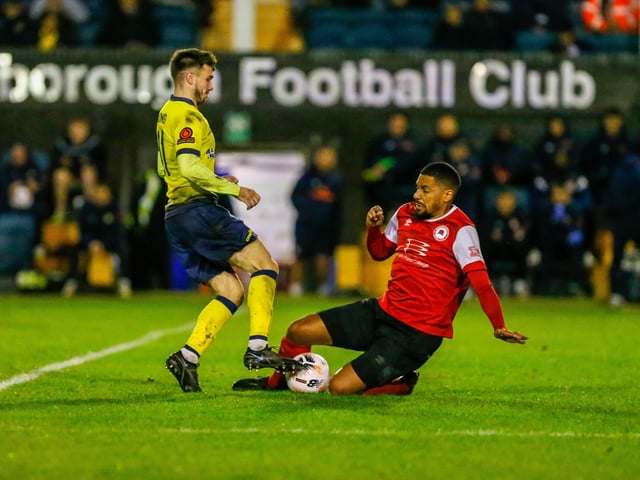 Action from Eastbourne Borough's draw at Farnborough