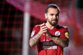 Dom Telford made 51 appearances for Crawley Town. The striker has joined Barrow for an undisclosed fee. Picture: Eva Gilbert
