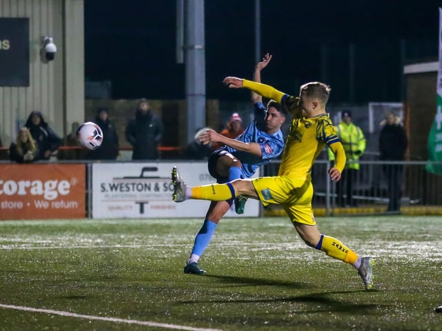 Action from Eastbourne Borough's 3-1 defeat at home to Havant and Waterlooville in National League South