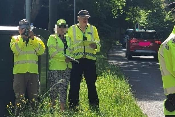 Hastings Police recorded 84 people speeding in a residential road in Hastings on Sunday (June 12). Picture from Hastings Police Twitter.