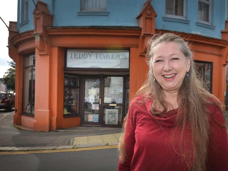 Kate at the original Teddy Tinkers in London Road, St Leonards