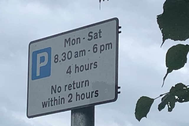 Parking on Broadwater Street West and Ardsheal Road is for four hours and no return within two hours from 8.30am to 6pm, Monday to Saturday in marked bays. Photo: Elizabeth Sparkes