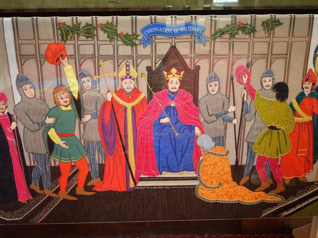 The Hastings Embroidery is on display at the town hall Thursdays-Mondays 10-4 until Sunday, Nov 1.