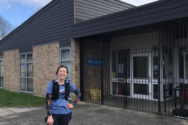 There are 36 public libraries in West Sussex and librarian Amy Perry has run to every single one of them as part of her training for the London Marathon
