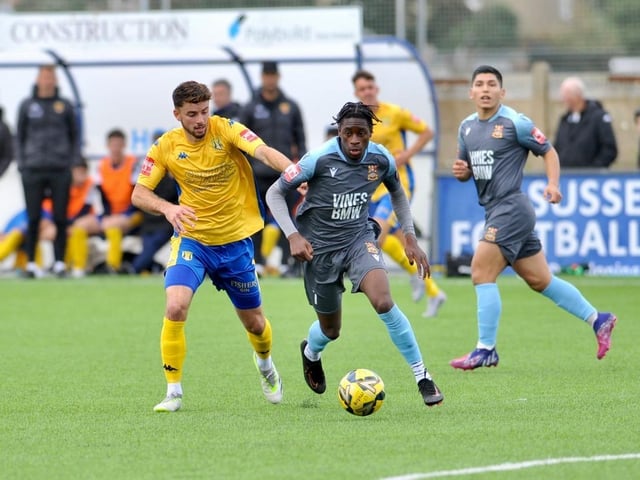 Action and goal celebration's from Lancing's win over Three Bridges
