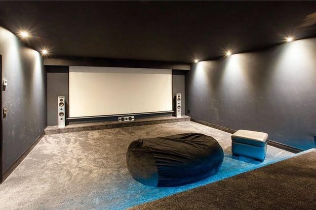 The nearly two million pound home comes with a cinema room