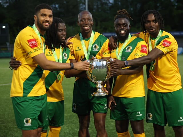 Natalie Mayhew's pictures of Horsham FC's Isthmian League title celebrations