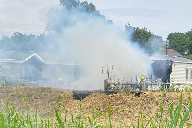 Fire at Hastings holiday park