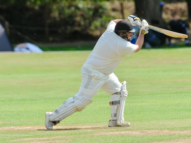 Action from Findon CC's Sussex League division two clash with Burgess Hill