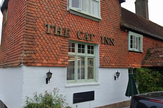 The Cat Inn in North Lane, West Hoathly, is a popular pub and restaurant offering modern European food. It has a rating of four and a half stars from 1315 votes.