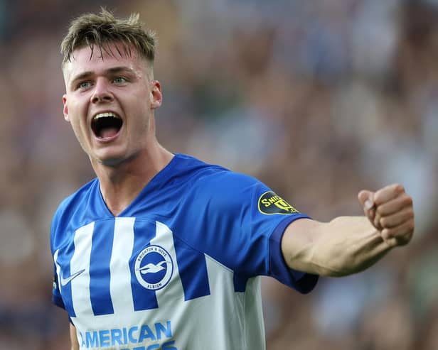 Brighton & Hove Albion hotshot Evan Ferguson has been named in Garth Crooks' Premier League Team of the Week. Picture by Steve Bardens/Getty Images