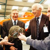 Icons of aviation Henry Allingham, left, Dennis Goodwin, Sqn Ldr Neville Duke and Flt Lt Nick Berryman at Tangmere Military Aviation Museum in 2005