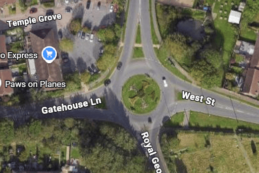 Accident involving cyclist in Burgess Hill | Google Maps