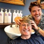 Gogglebox telly stars Stephen and Daniel Lustig-Webb have opened a new hair salon at Mill Parade, Mill Lane, Storrington. Pic S Robards SR2306202