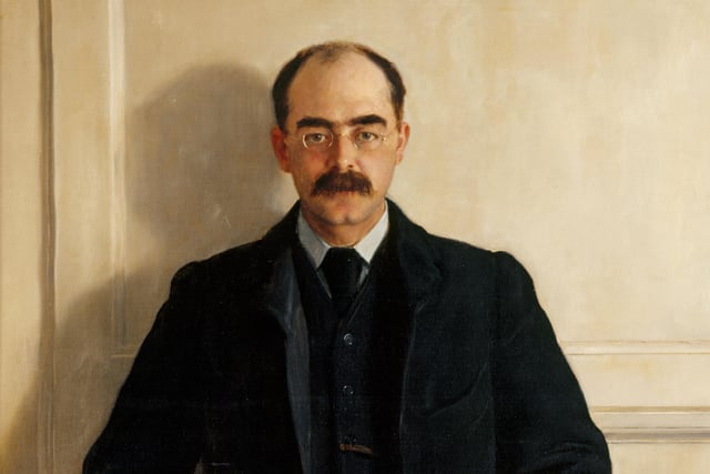 Oil painting on canvas, Rudyard Kipling (1865-1936) by The Hon. John Collier, signed and dated 1900.