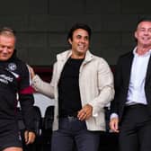 Crawley Town CEO Tom Allman, Scott Lindsey, Raphael Khalili and Tobias Phoenix | Picture: CTFC