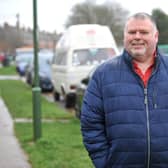 Resident Paul Cole is pleased that plans for electric car charging points in Wick Farm Road, Wick, Littlehampton have been called off after he told the councillors that it wasn't a suitable location. Photo: Steve Robards SR2303072