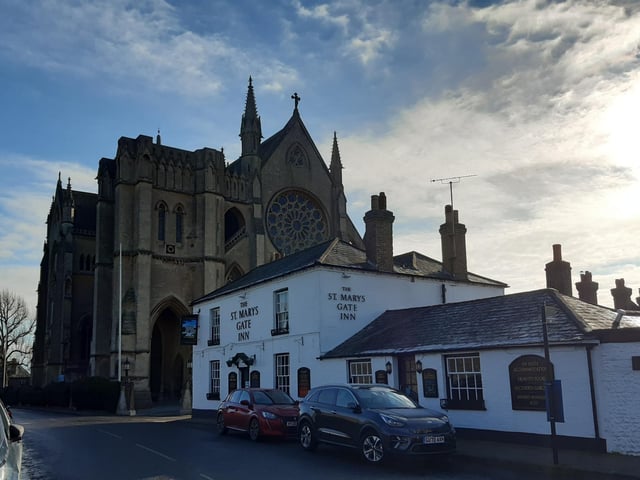 St Mary's Gate Inn makes a nice stop for refreshments, or you can carry on past the cathedral to get to the top of Arundel High Street, where you will find many other options for food and drink.
