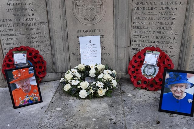 Wreath laying in Chichester (Photo from Dave Tilley)