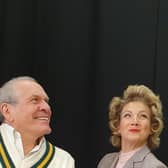 Relative Values - James Woodley (The Hon Peter Ingleton), Sarah-Jayne Steed (Felicity, Countess of Marshwood), and Roger Booth (Crestwell)