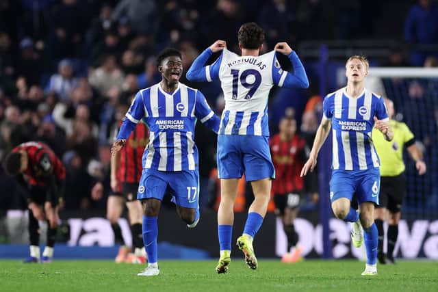 Babis scored a beauty to save Albion woes. (Photo by Justin Setterfield/Getty Images)