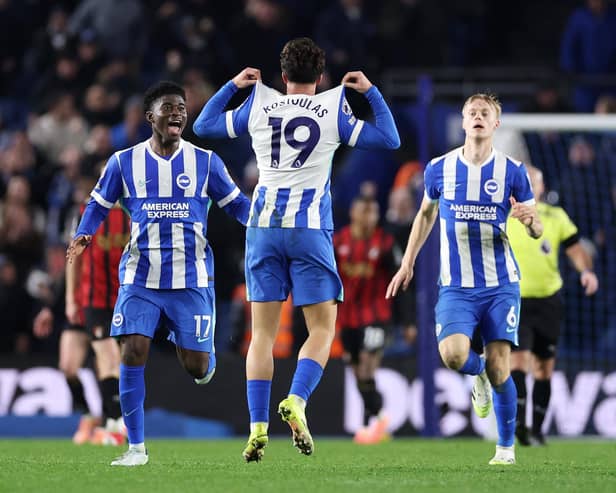 Babis scored a beauty to save Albion woes. (Photo by Justin Setterfield/Getty Images)