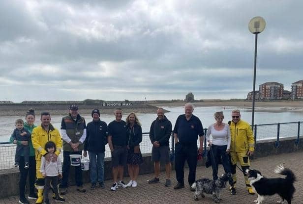 Members of Eastbourne RNLI’s volunteer crew, alongside their families, undertook a challenge this Bank Holiday weekend in collectively walking 200 miles to celebrate the charity’s 200th anniversary. Picture: RNLI/Fliss Snalam