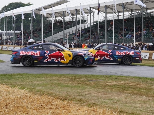 Red Bull Driftbrothers in action on Thursday morning at the 2022 Goodwood Festival of Speed
