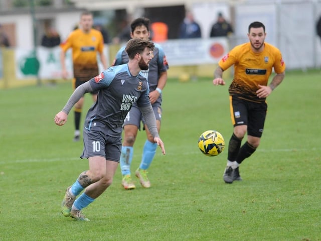 Action from Littlehampton Town's 1-0 win over Three Bridges in the Isthmian south east division