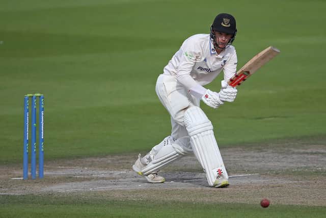 Tom Clark in championship action for Sussex v Leicestershire last September (Photo by Steve Bardens/Getty Images)