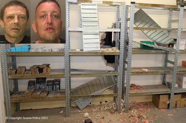 'Prolific thieves', who stole more than £36,000 worth of phones and accessories from a shop in Worthing, have been jailed.