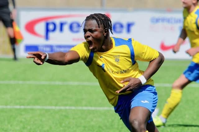 Former Chelsea academy forward and Lancing fan favourite Mo Juwara has signed for Horsham after impressing on trial. Picture by Stephen Goodger