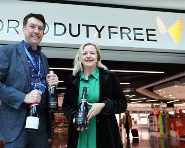 London Gatwick joins Sussex Six food and drink campaign. From left: Richard Lennard, Gatwick Airport and Mardi Roberts, Ridgview. Picture contributed