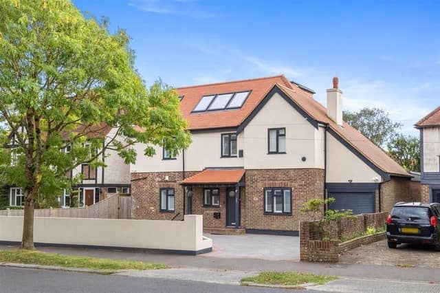 This detached property, which has been comprehensively-extended, has come on the market with Robert Luff & Co priced at £1.2million