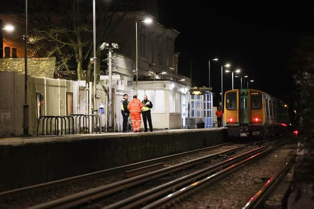 A Southern Rail train driver died at West Worthing Station when he was struck by another train, travelling at 33mph, after he got out of his cab in the dark. Photo: Eddie Mitchell