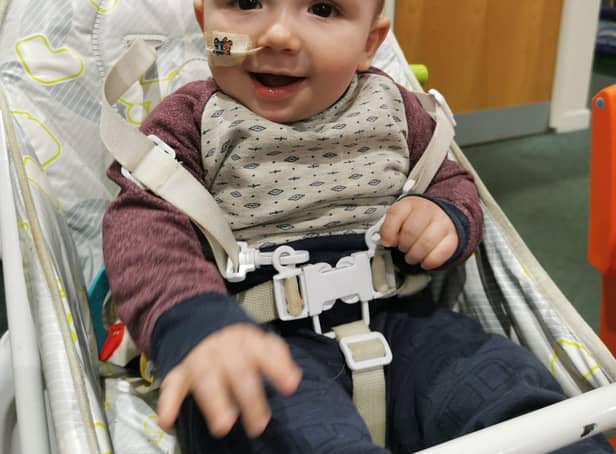 At 6 months old, Gabriel developed life threatening tachycardia arrhythmia which was caused by bronchitis.
