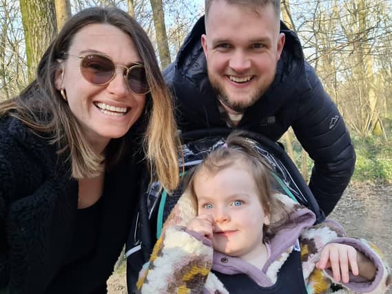 Matt and Sam with Luna Rose