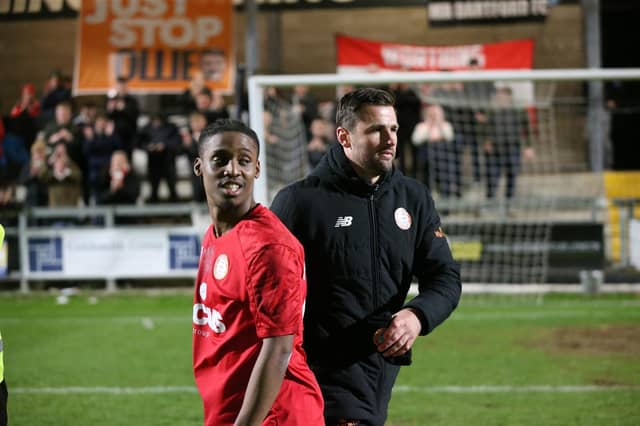 Action from Worthing's win at Dartford