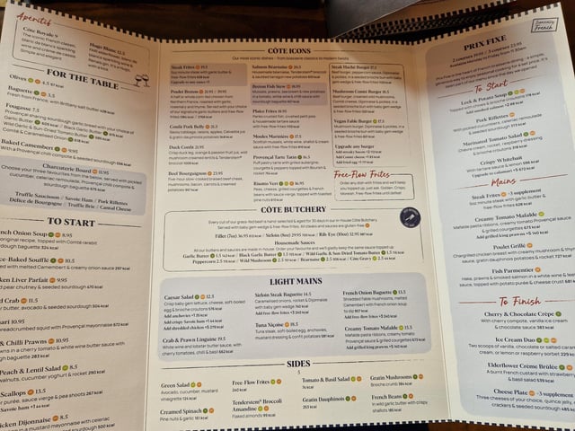 Côte Brasserie has had an extensive menu refresh