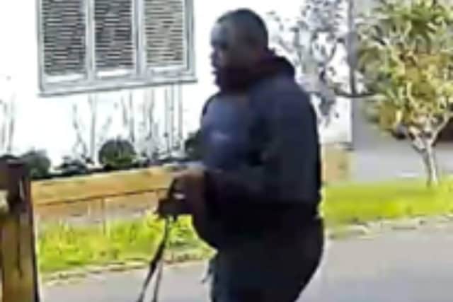 Sussex Police said they would like to speak to this man in connection with a stabbing in Clayton Avenue, Hassocks, on Wednesday, September 13