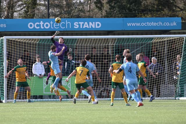 Action from Horsham's Isthmian Premier win over Enfield Town. Pictures by Natalie Mayhew, ButterflyFootball