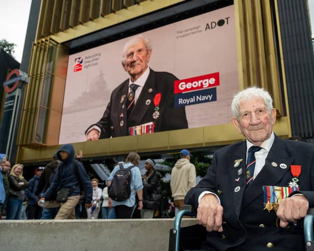 George Chandler, 99, from Burgess Hill, served as a gunner on a torpedo boat during D-Day. Photo: Blind Veterans UK
