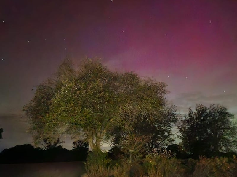 The Northern Lights captured in Horsham District