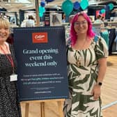 Worthing mayor Lysanne Skinner (right) led the official opening of the store. Photo: contributed