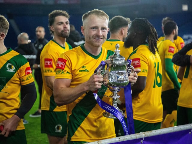 Horsham FC are champions of Sussex again after their last-gasp Sussex Transport Senior Cup final win over Littlehampton Town.