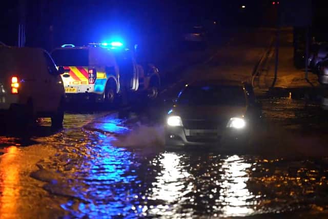 Flooding in Haywards Heath on the evening of Wednesday, November 16. Photo by Eddie Mitchell