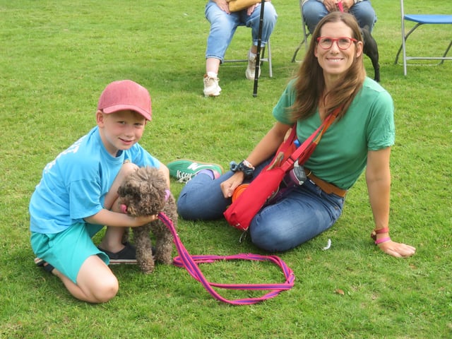 Dogs of all shapes and sizes took part